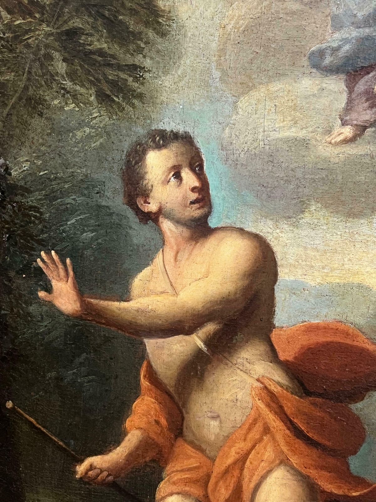 French Schoolfrench 17th Century Baroque Period Old Master Oil Painting Archery Figure 17th Century photo vinterior