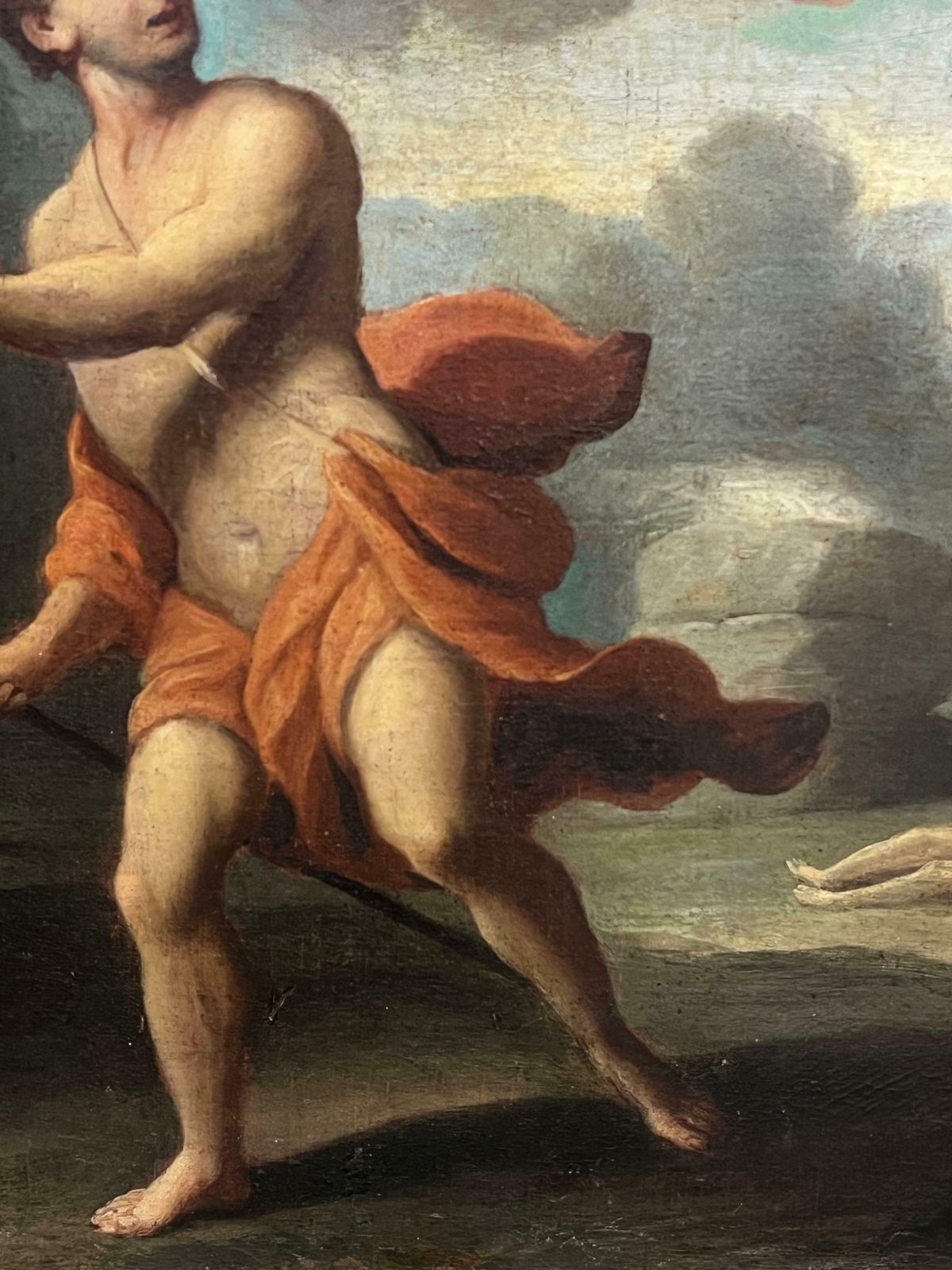 French Schoolfrench 17th Century Baroque Period Old Master Oil Painting Archery Figure 17th Century photo buy