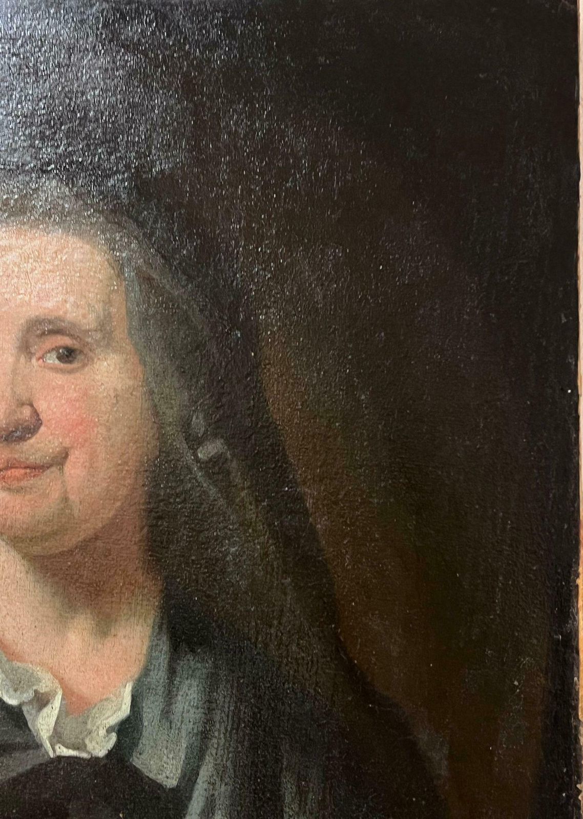 English 18th Century Large 18th Century English Old Master Oil Painting Portrait Of Lady On Canvas photo furniture