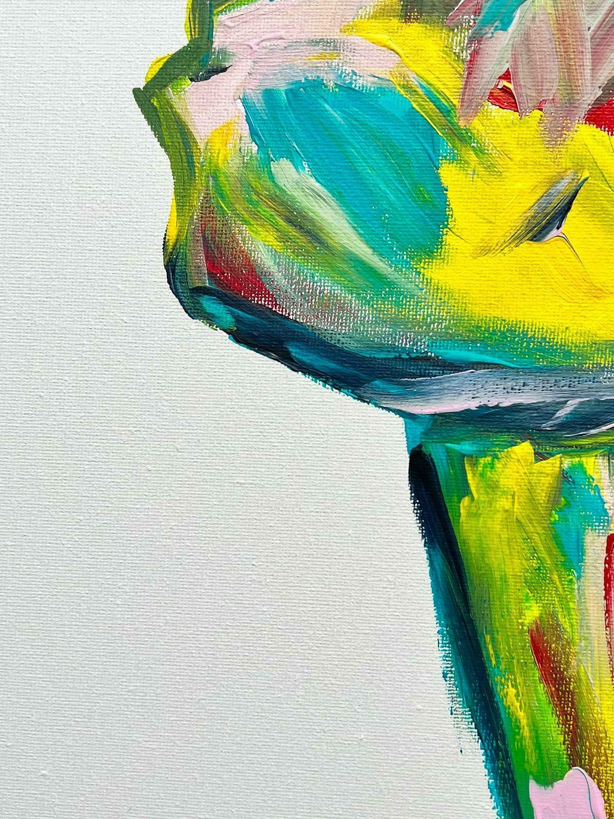 Bolly Frostcontemporary British Abstract Portrait Painting Figure Reaching For A Kiss photo vinterior