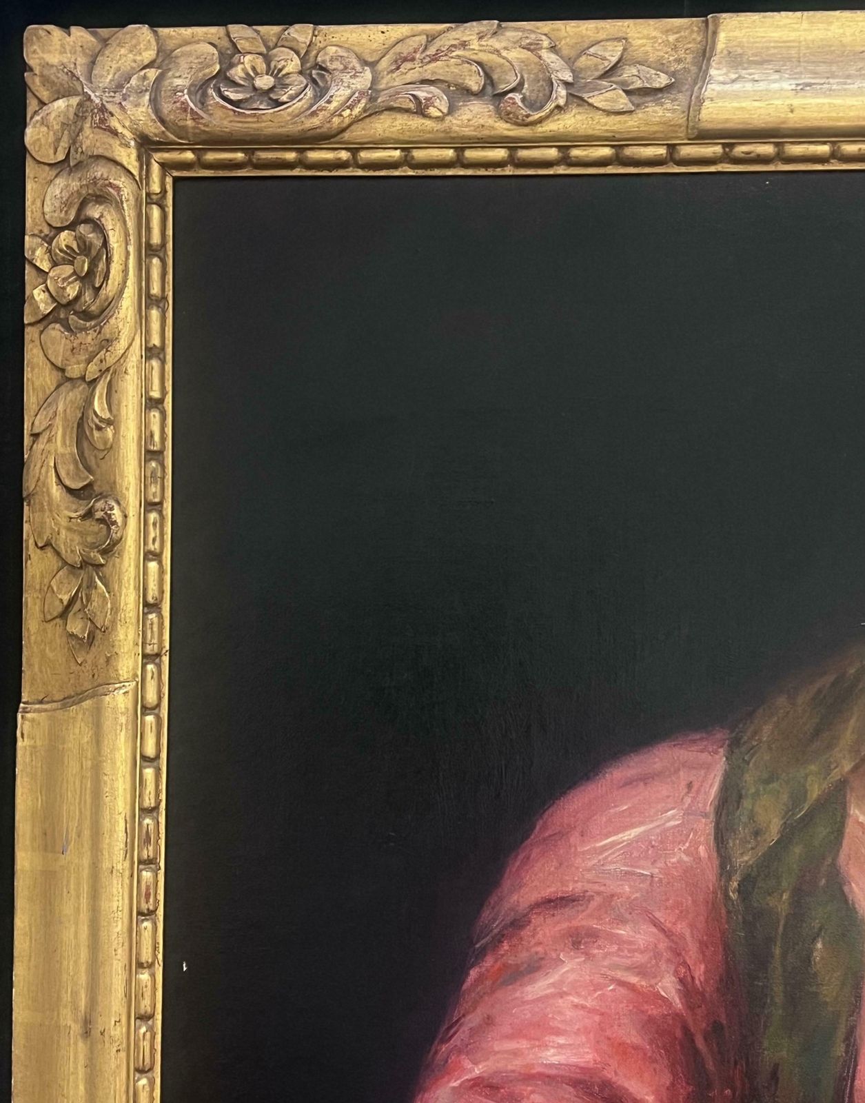 Huge Victorian English Old Master Oil Painting Madonna & Christ Child After Dyck19th Century photo vintage