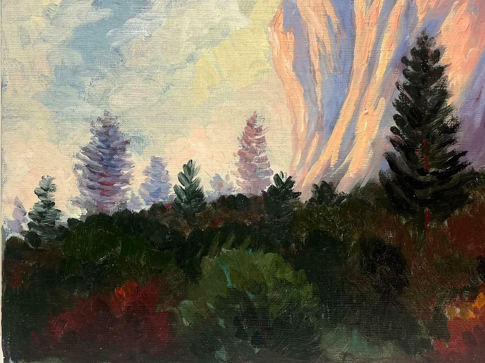 Georges Bordonovelarge French Contemporary Oil Painting Dramatic Rock Formation Landscape photo Art