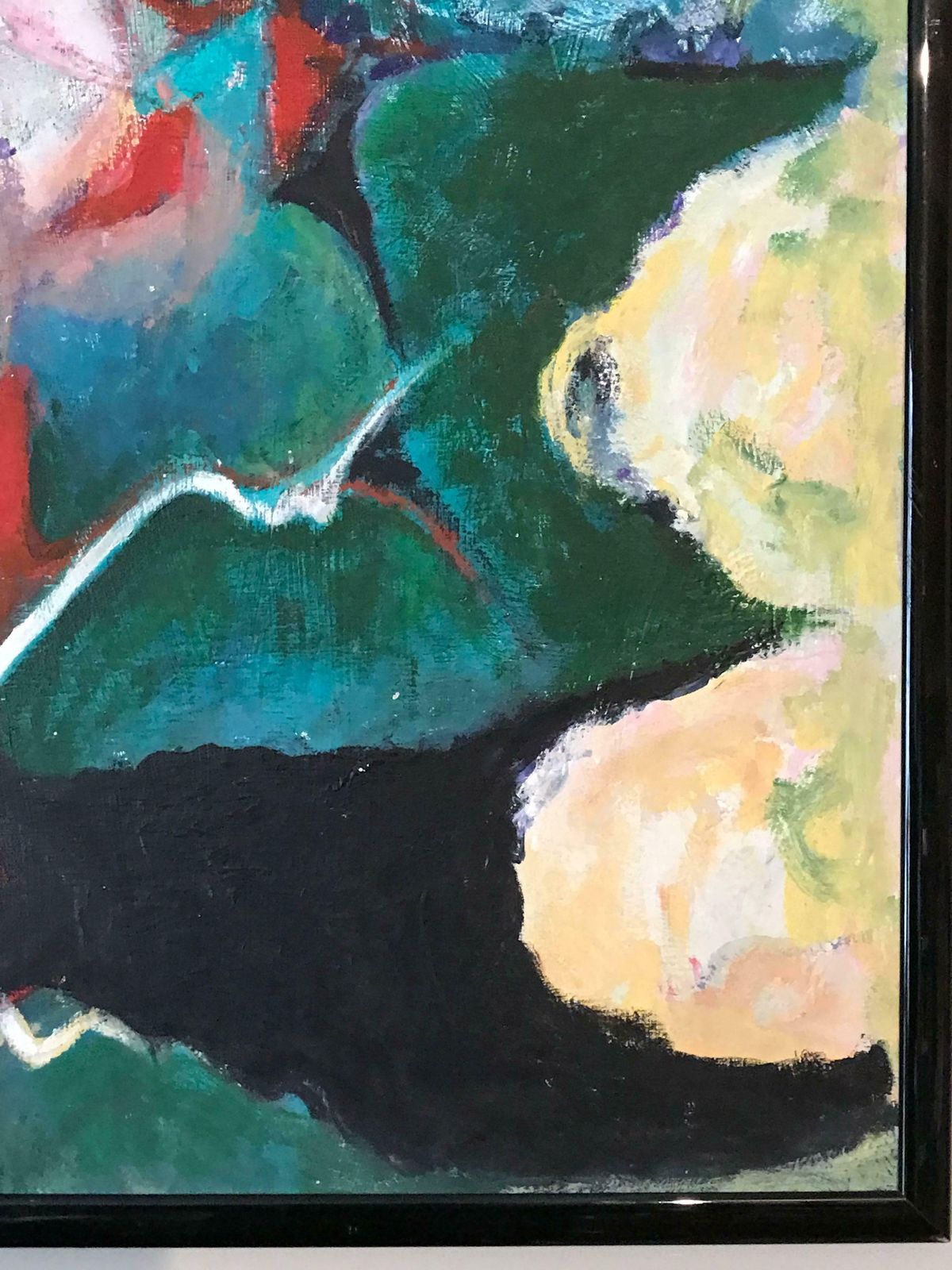 Armand Rottenberglarge French Expressionist Abstract Oil Paintingc.1980’s photo 2647.0