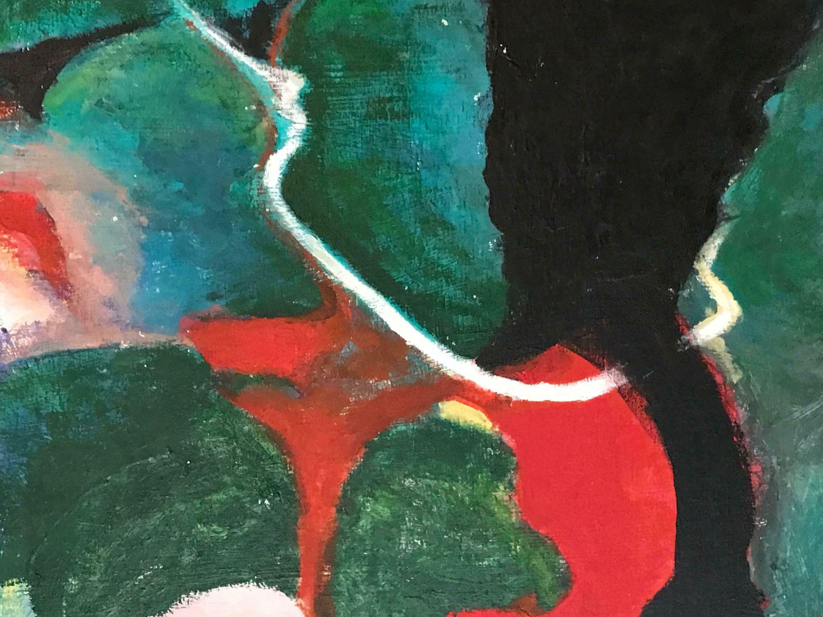 2647.0 Armand Rottenberglarge French Expressionist Abstract Oil Paintingc.1980’s photo