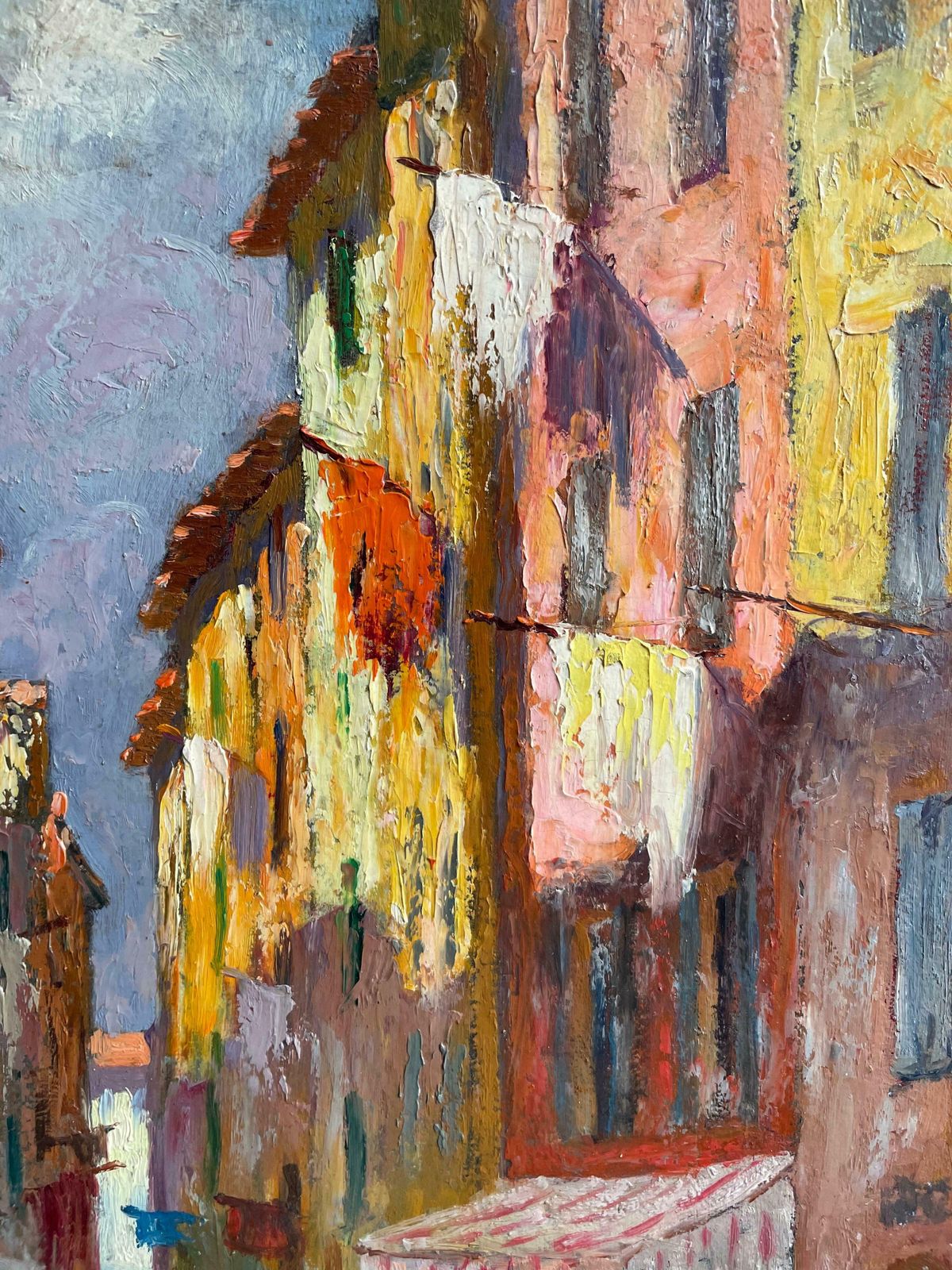 Alfred Quertant1930's French Impressionist Signed Oil   The Old Town Nice   Beautiful Coloursc. 1930's photo Art