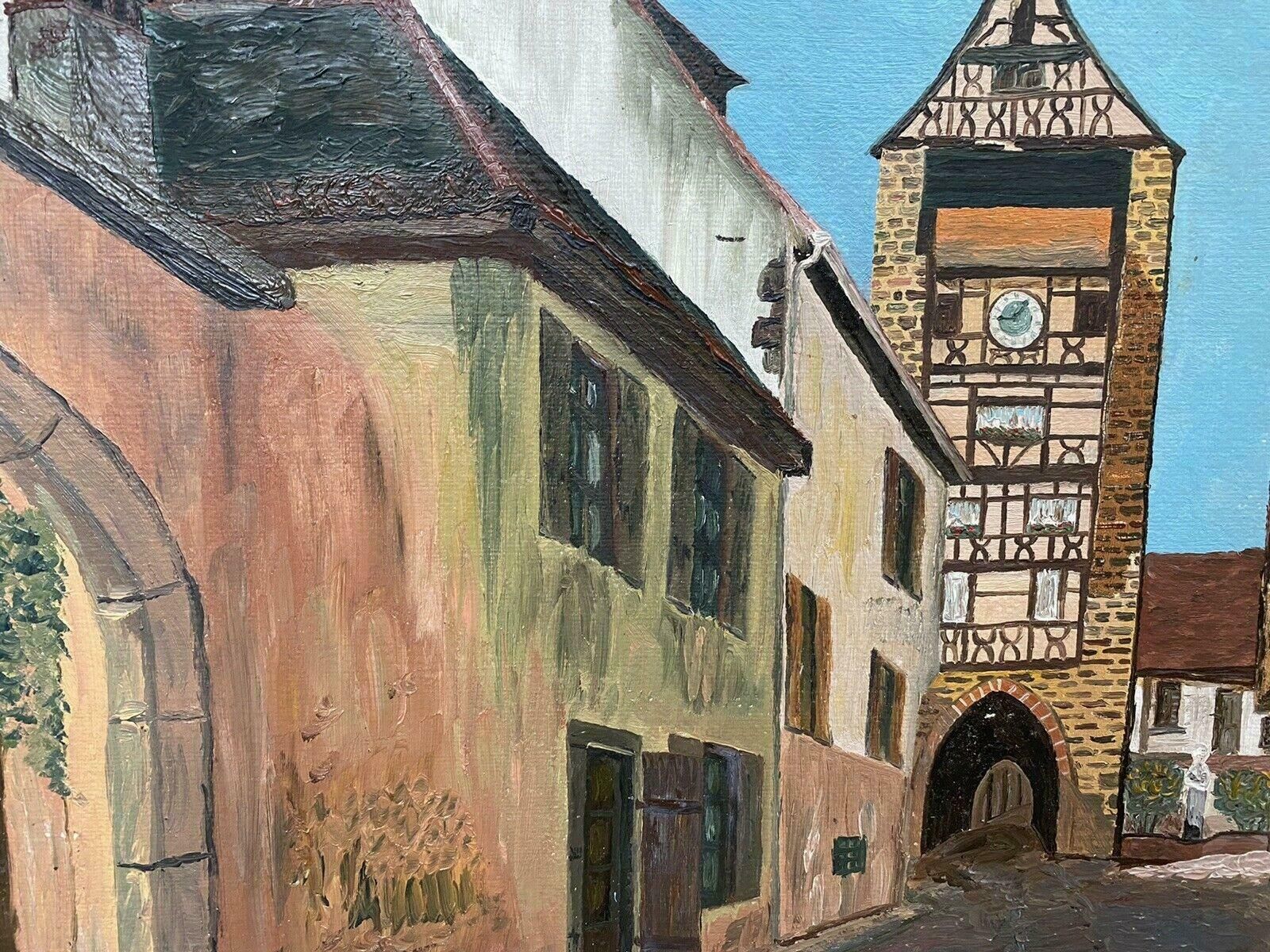 Fernand Audetfernand Audet (1923 2016) French Impressionist Oil   Old French Town Buildingsmid 20th Century photo for sale