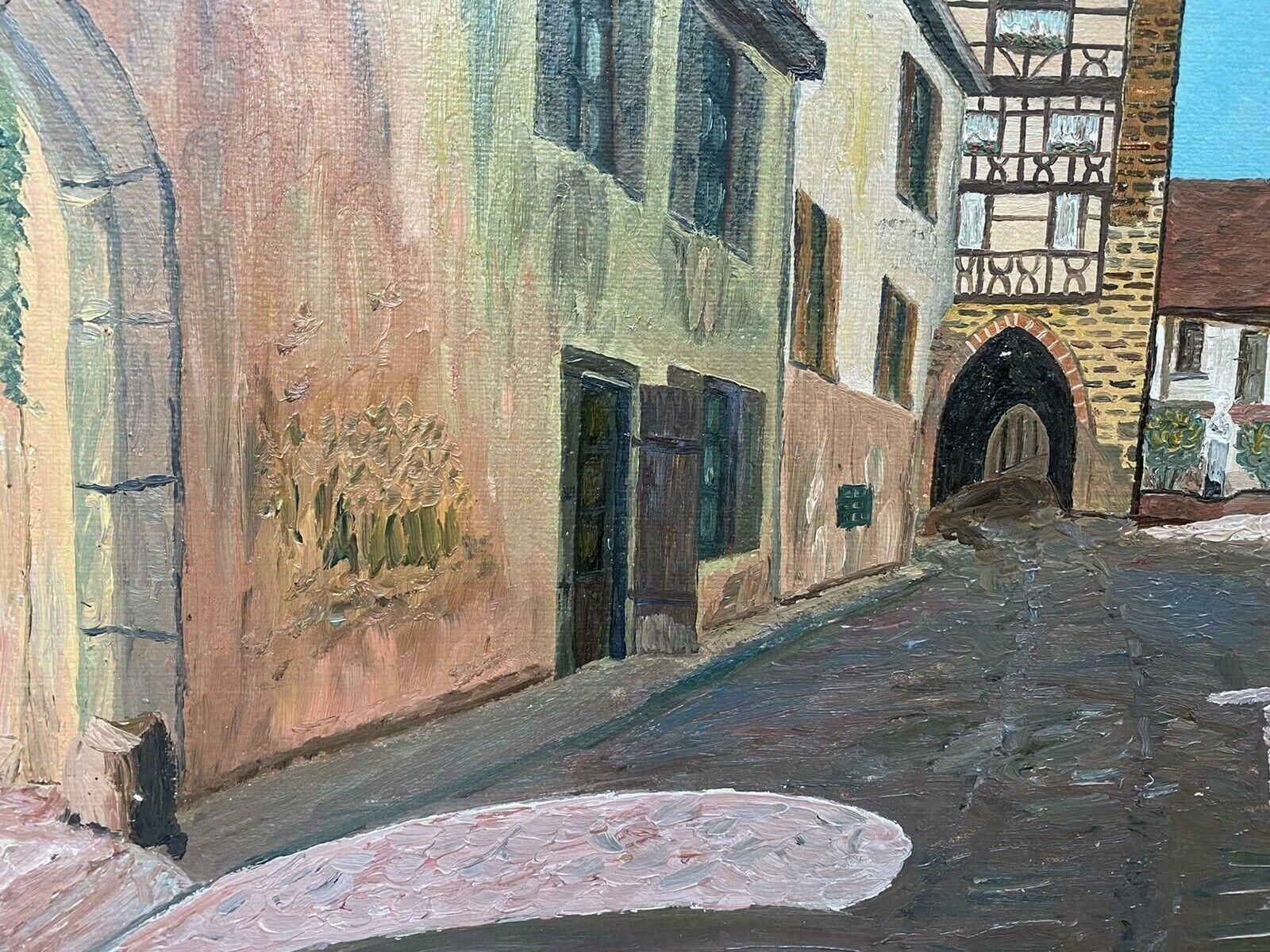 Fernand Audetfernand Audet (1923 2016) French Impressionist Oil   Old French Town Buildingsmid 20th Century photo Art