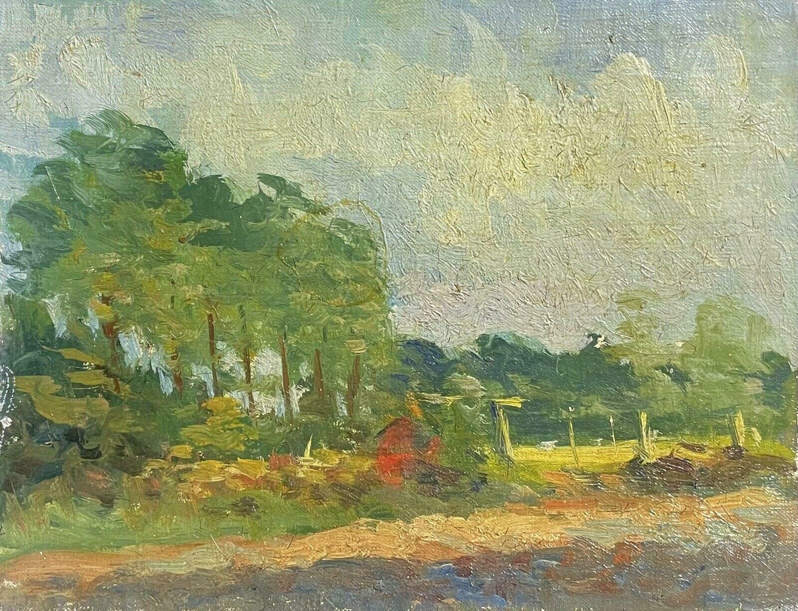 Maurice Mazeiliemaurice Mazeilie French Impressionist Oil   Golden Light Woodland Field