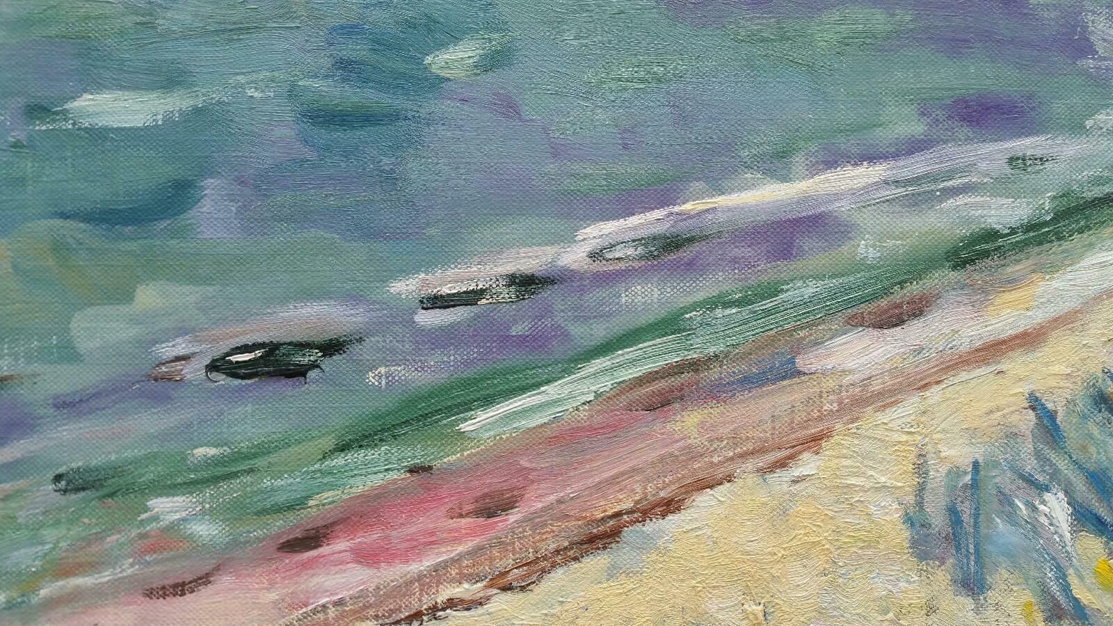 Unknown20th Century French Oil Painting A Coastal Villagelate 20th Century photo buy