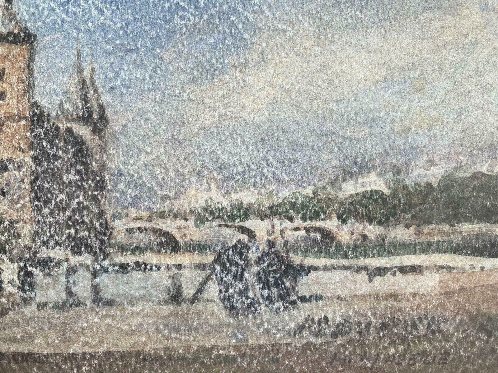 Maurice Mazeiliemaurice Mazeilie   French Impressionist City Landscape Scene photo for sale