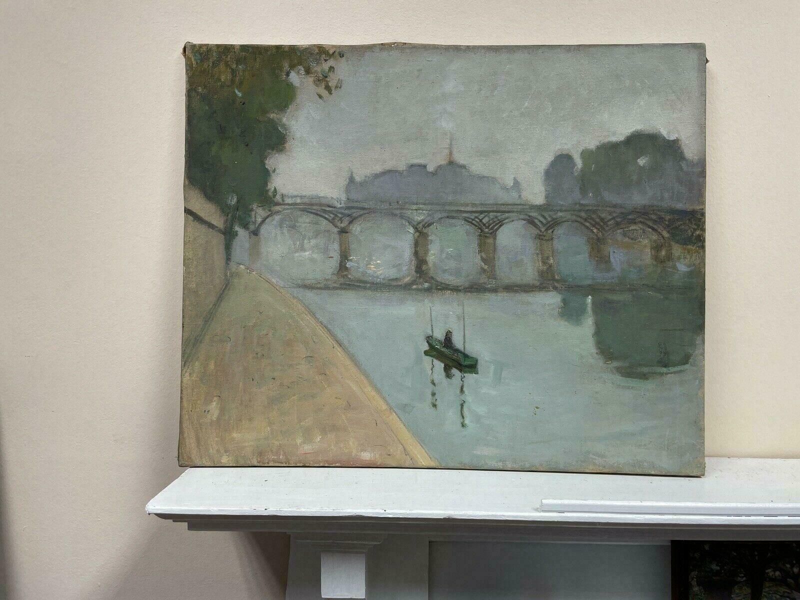 Constant Doreconstant Dore (French 1883 1963) Pont Aven School Oil   The River Seine Paris photo furniture