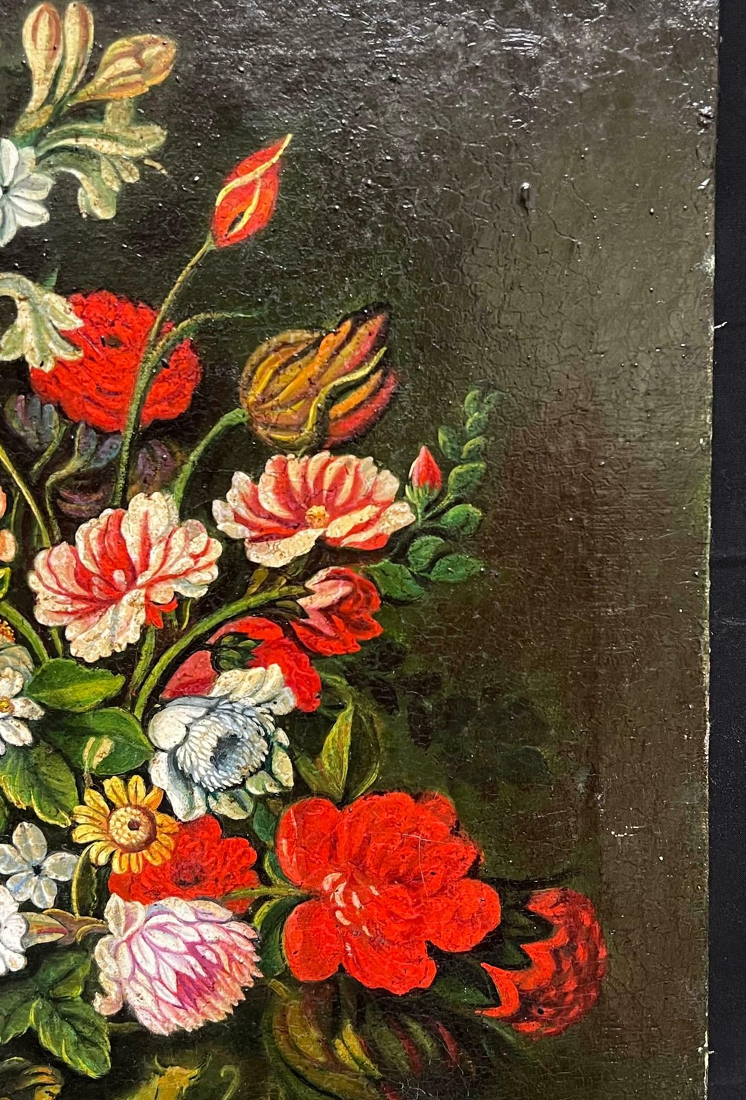 Miguel Canals Studiolarge Ornate Classical Flowers In Vase Still Life Oil Painting photo Art