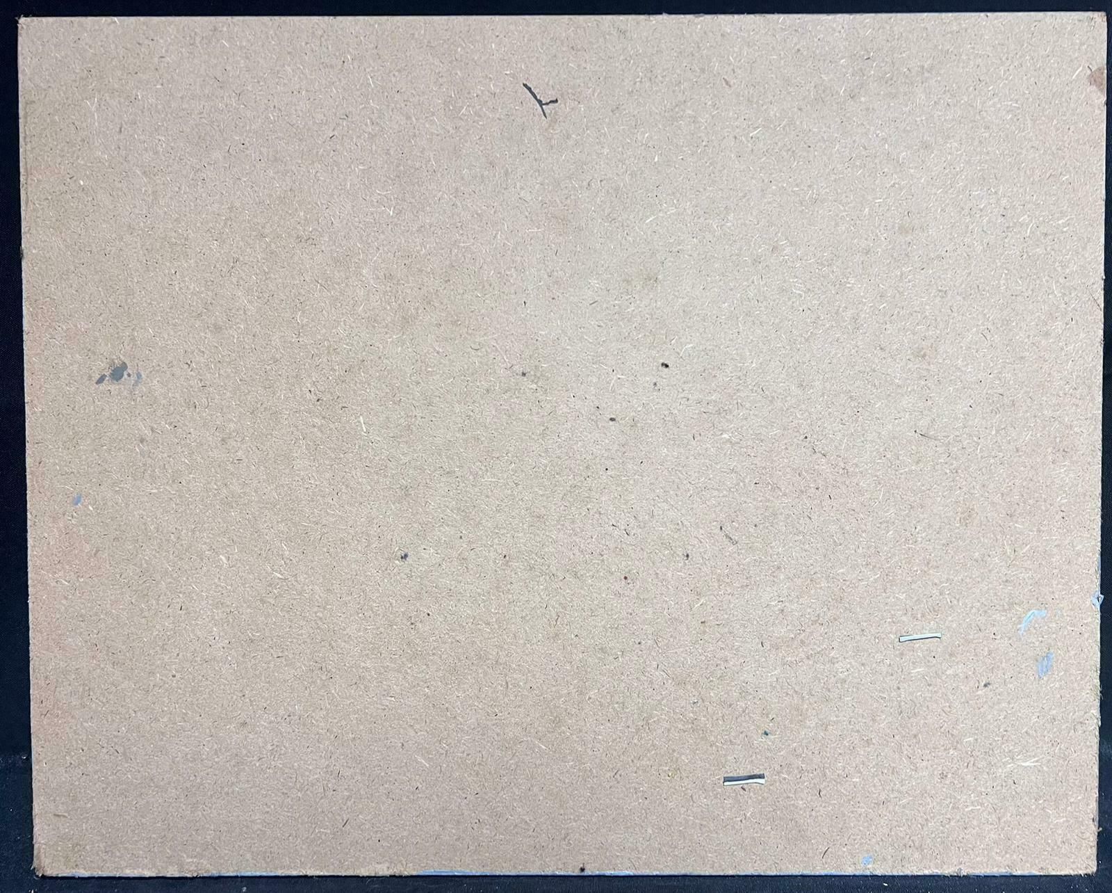 Gerard Guegueniatfrench Abstract Expressionist Signed Oil Pink & Grey Swirls photo vinterior