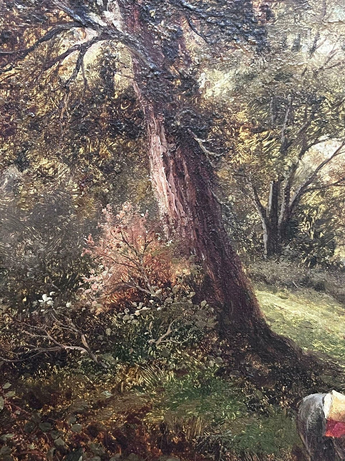 T.Stevens19th Century Country Children Playing By A Stream Victorian English Painting photo buy
