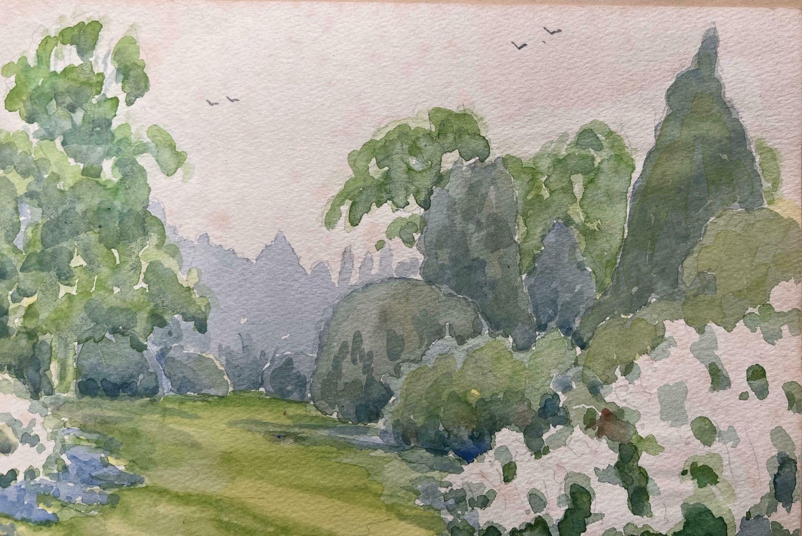 Ian G. Walkerfinely Detailed British Watercolor Topographical Landscape Scene20th Century photo for sale