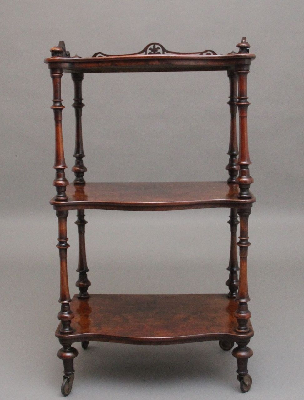 19th Century Burr Walnut Whatnot photo furniture