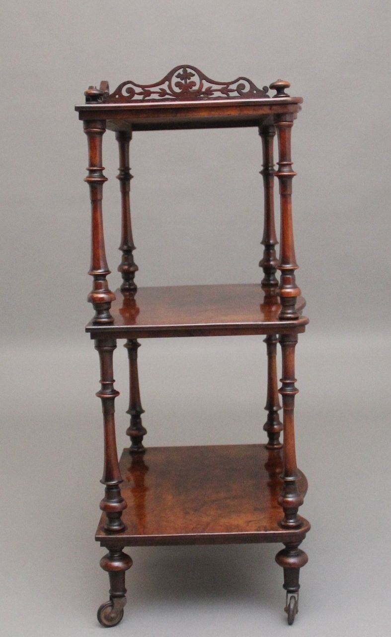 19th Century Burr Walnut Whatnot photo for sale