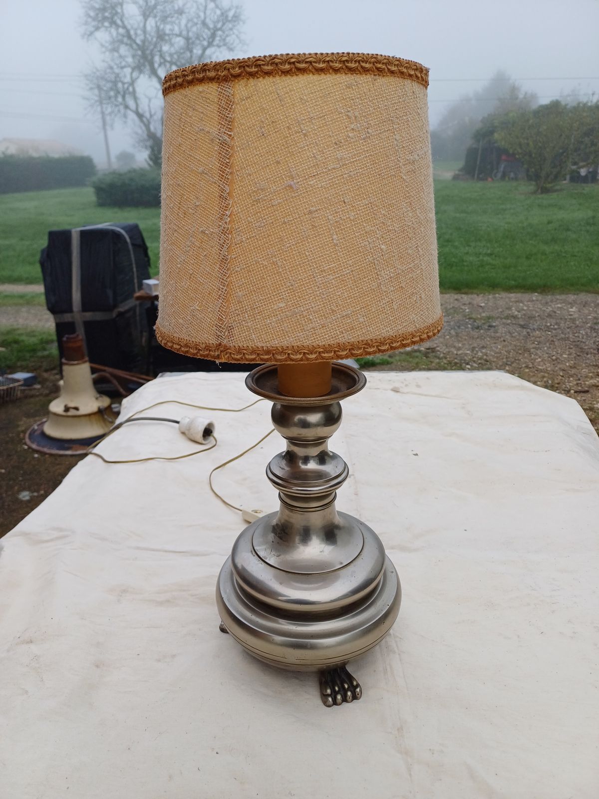 60s Tin Lamp, 1960s, Vintage photo vinterior