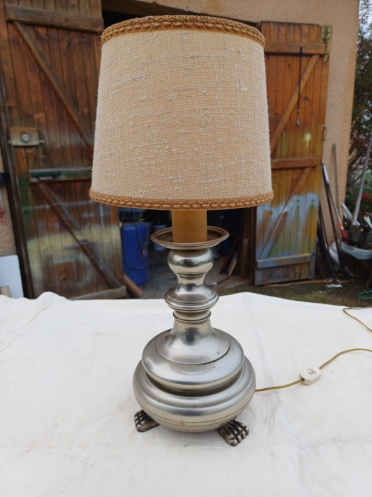 60s Tin Lamp, 1960s, Vintage photo buy