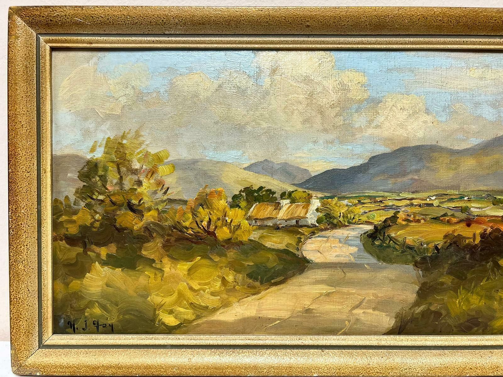 Irish Artistthe Mourne Mountains County Down Ireland Signed Original Irish Oil Painting photo for sale