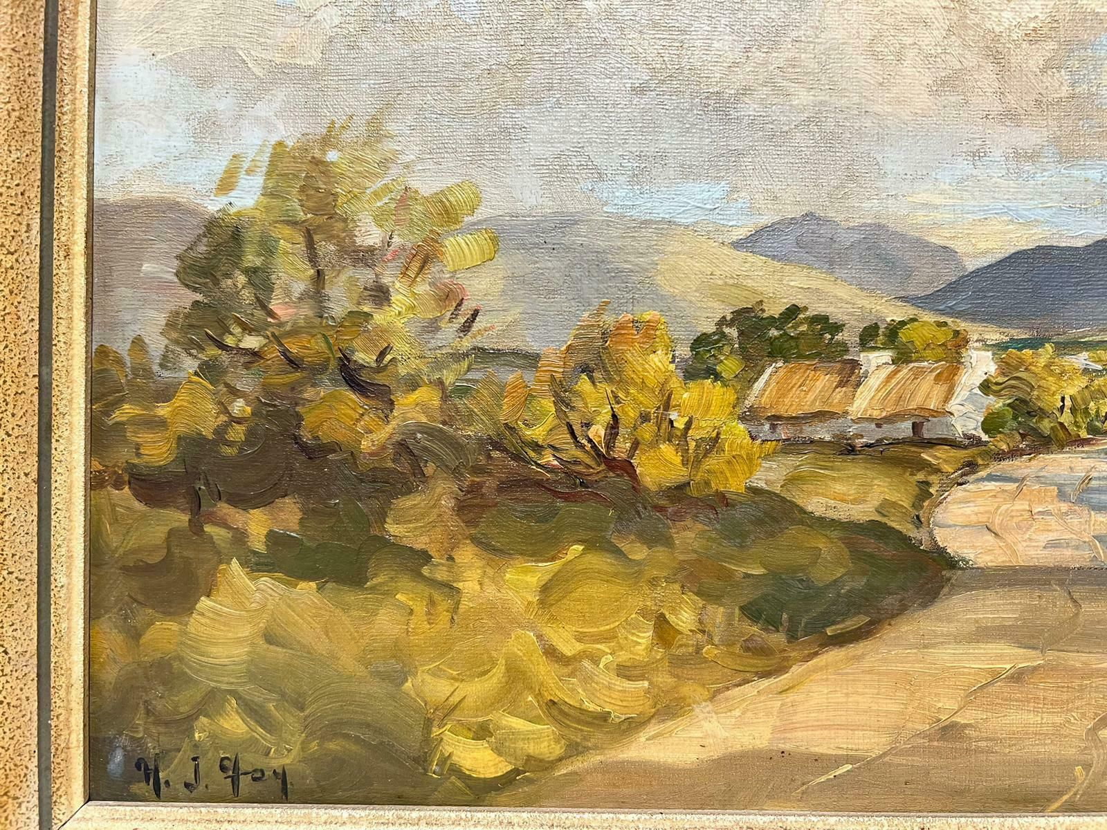 Irish Artistthe Mourne Mountains County Down Ireland Signed Original Irish Oil Painting photo vinterior