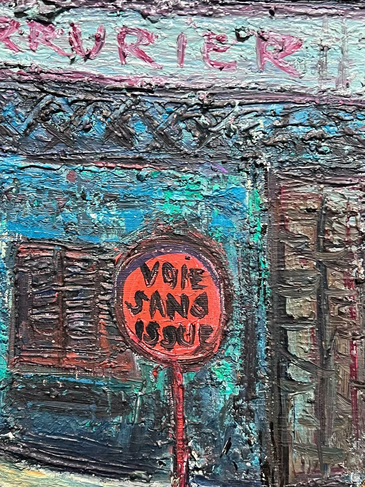 French Expressionistrouen Street Scene Thickly Painted 20th Century French Signed Oil Painting photo buy