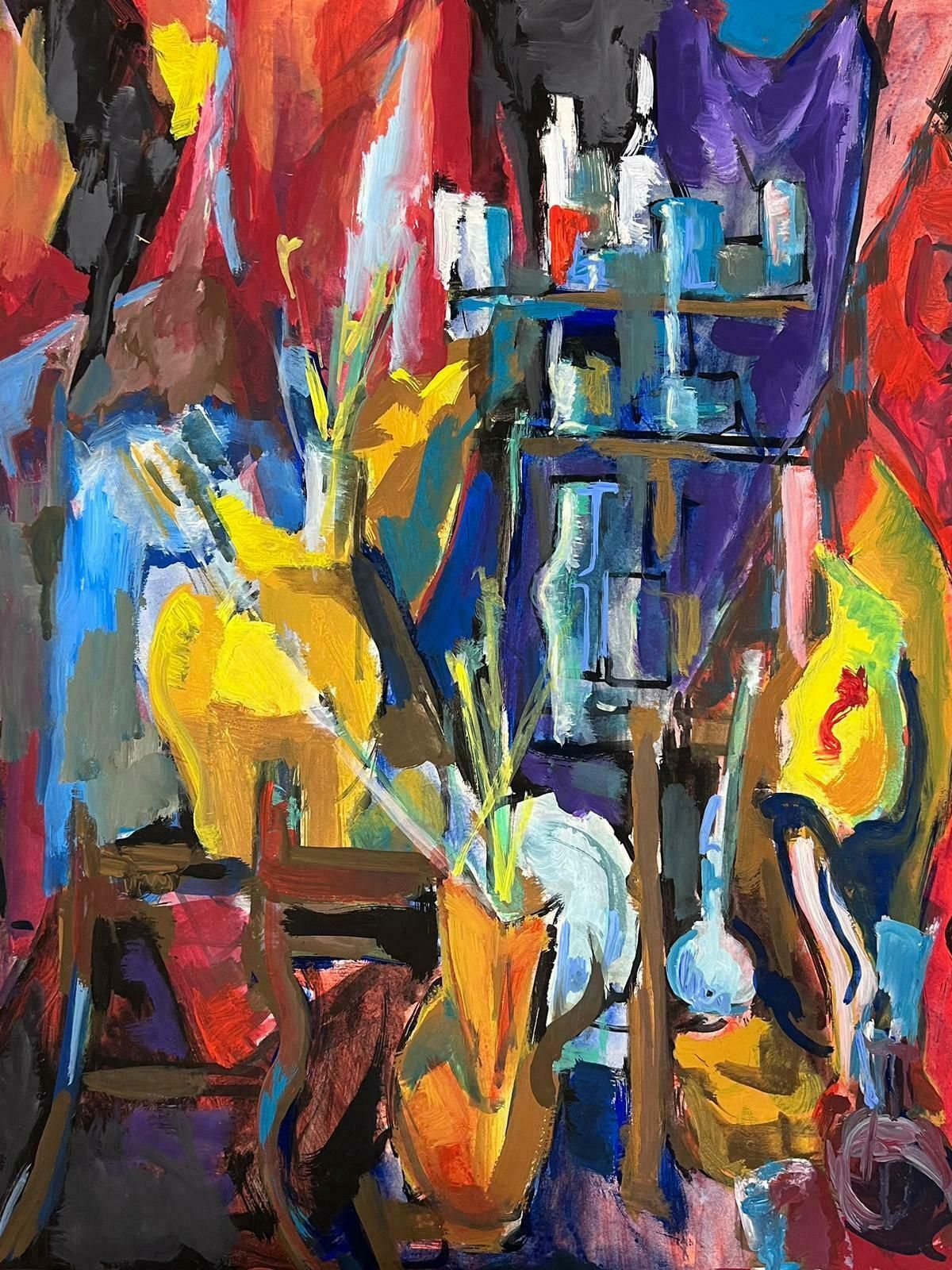 Guy Nicod French 20th Century Modernist Painting Artists Paint And Paint Tools Still Life photo 733.0