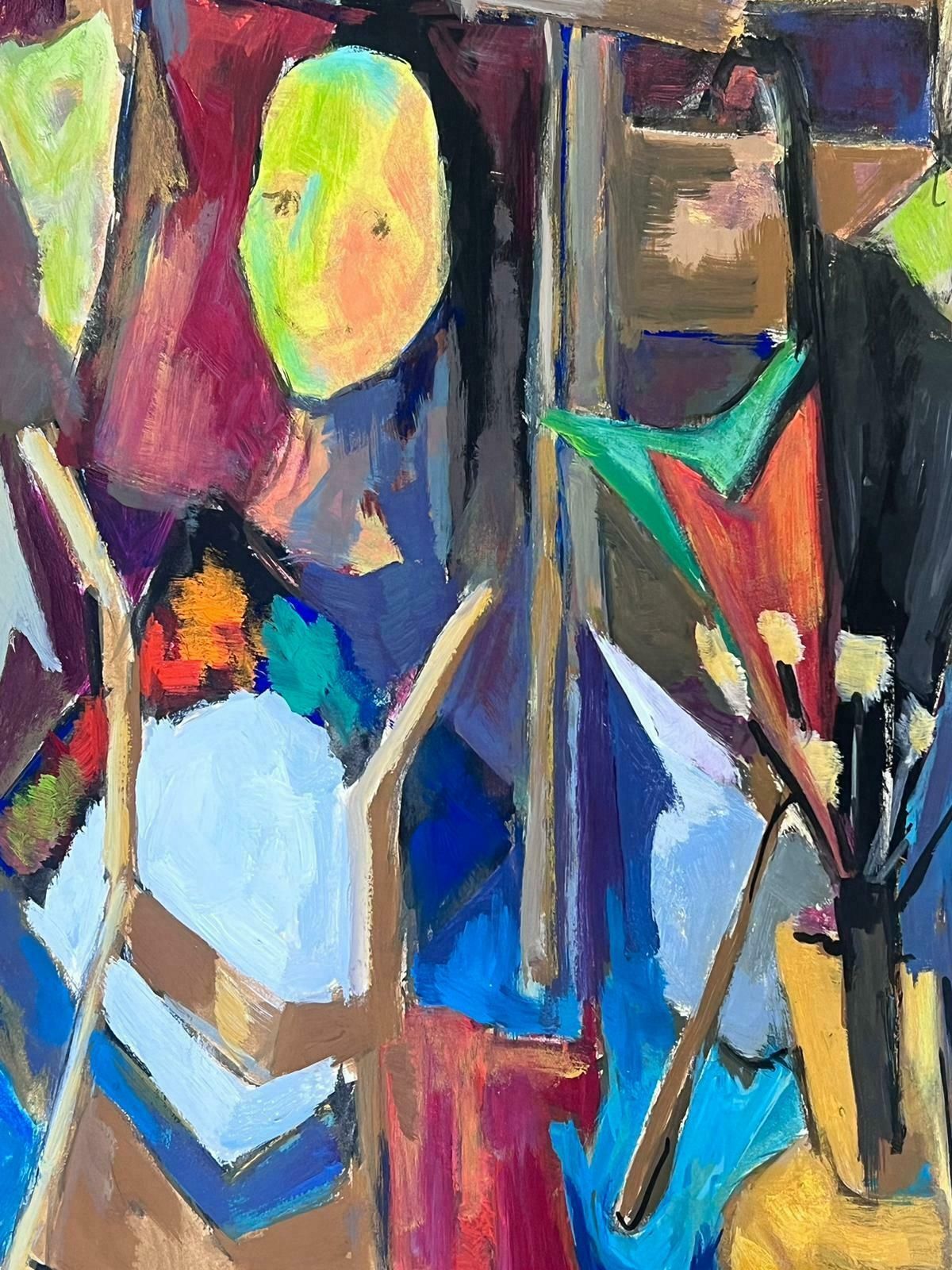 Guy Nicod French 20th Century Modernist Painting Artists Paint Room Still Life photo for sale
