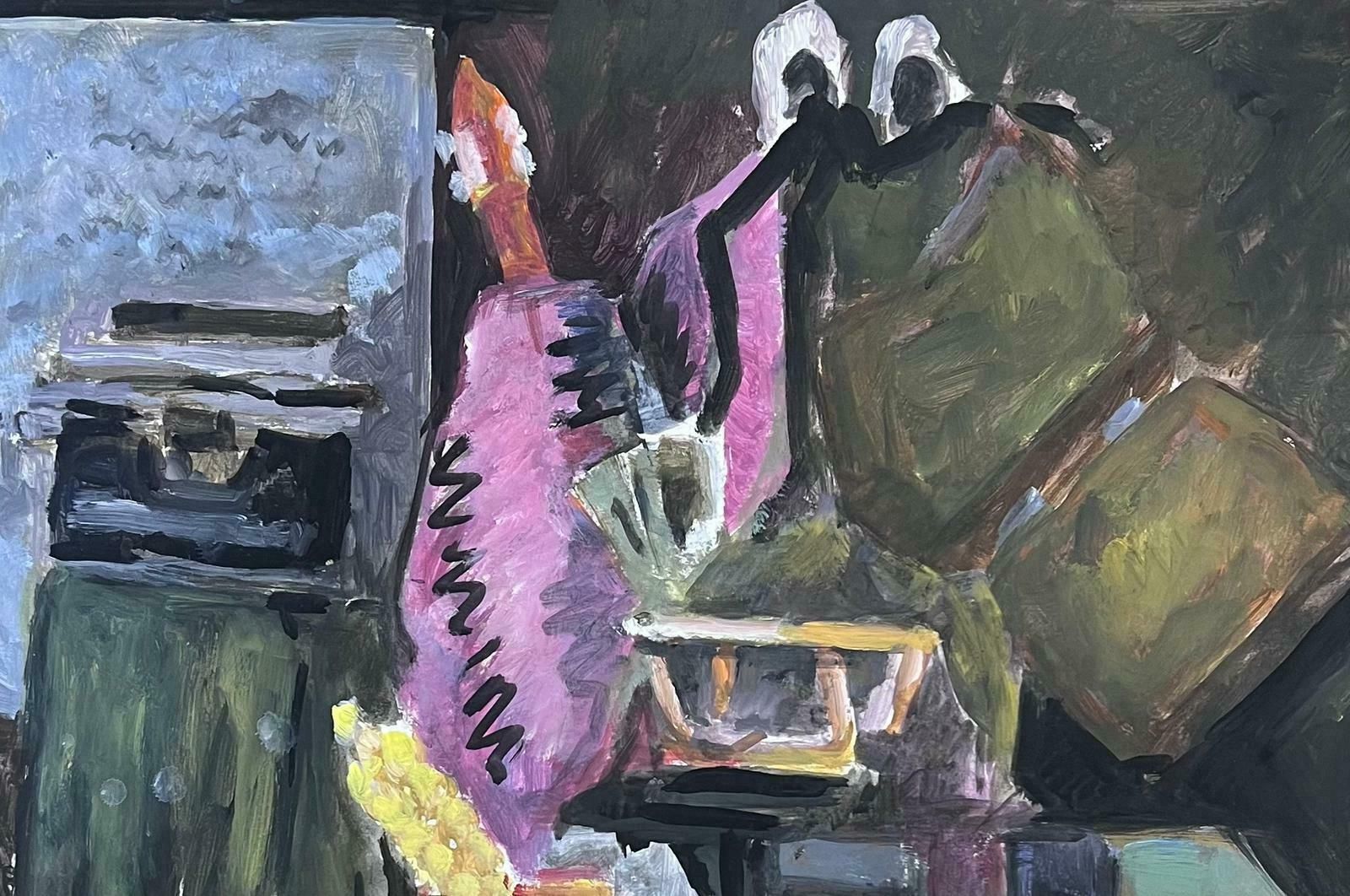 Guy Nicod Random House Hold Items Abstract French 20th Still Life Century Painting photo 1018.0