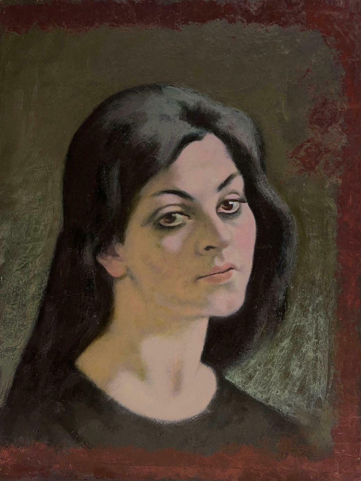 Jacob Markiel20th Century French Portrait Of A Lady In Pensive Thought French/ Polish Artist