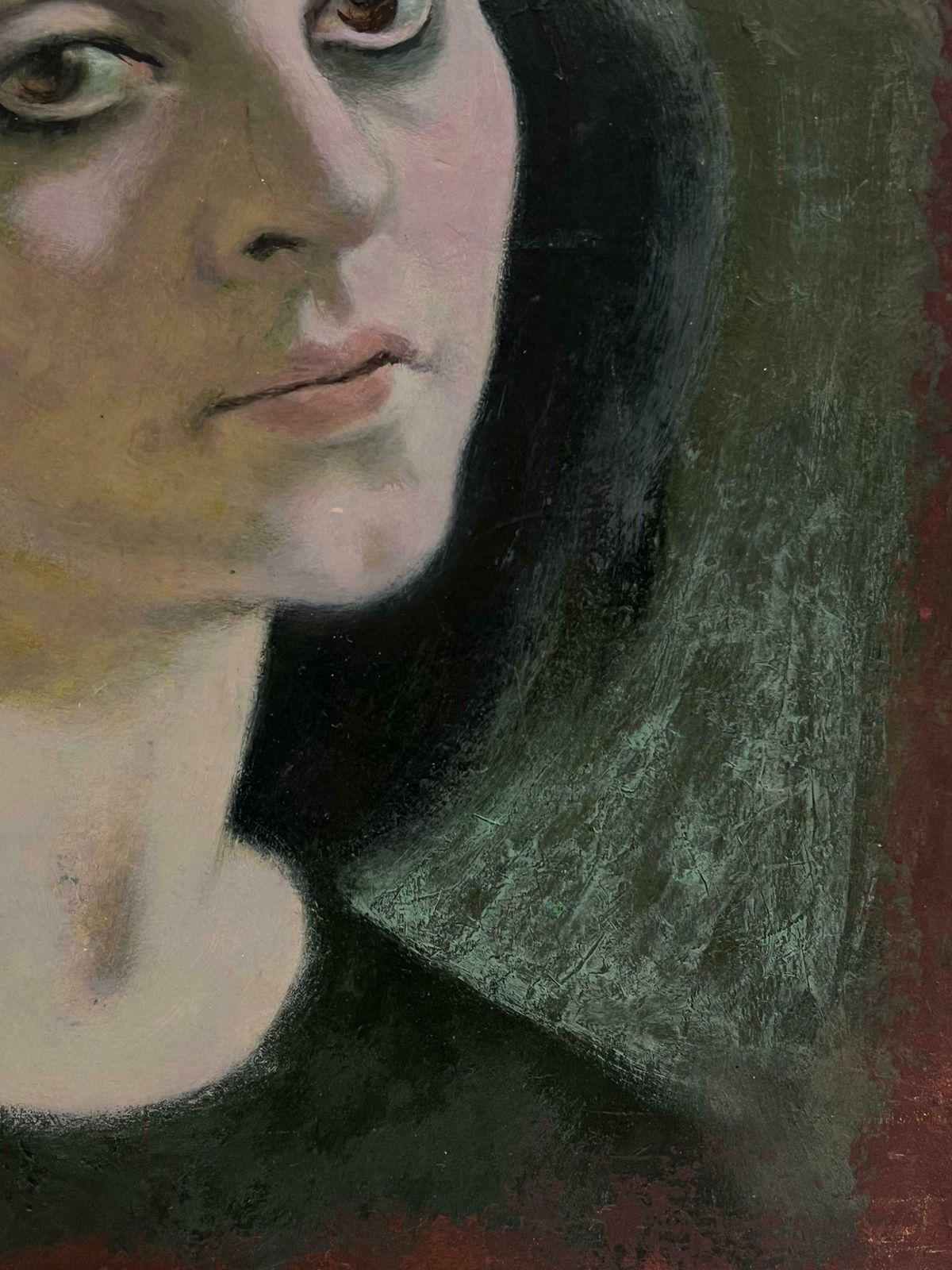Jacob Markiel20th Century French Portrait Of A Lady In Pensive Thought French/ Polish Artist photo for sale