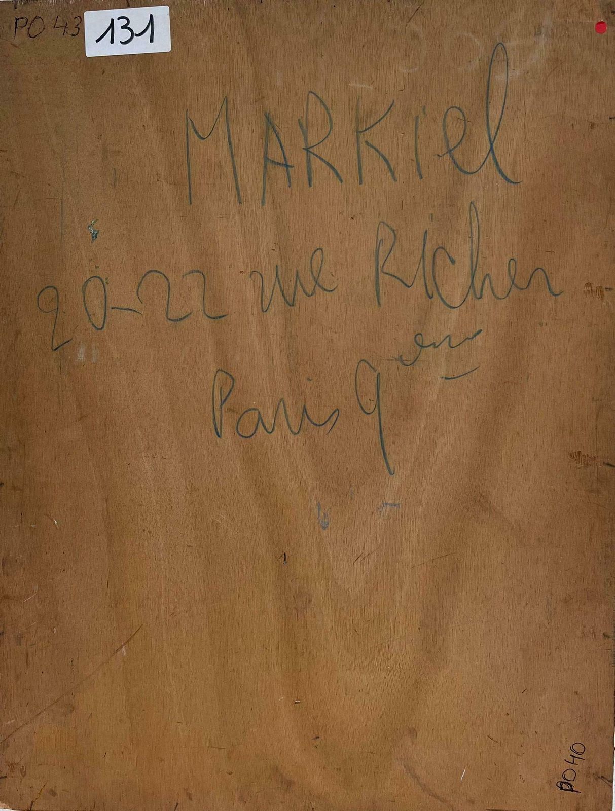 Jacob Markiel20th Century French Modernist Portrait Of Lady French / Polish Artist photo vintage