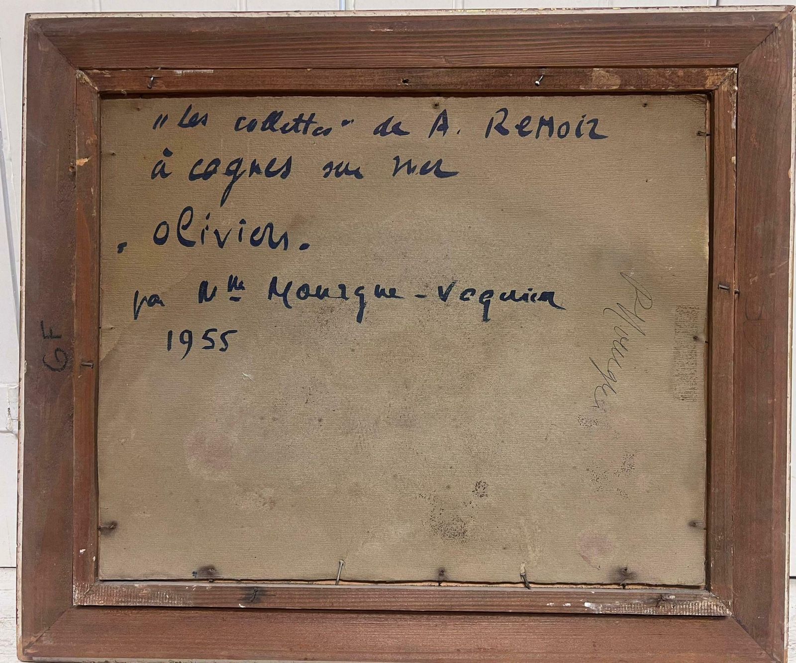 photo furniture French School1950's French Impressionist Signed Oil View Renoirs Garden Cagnes Sur Mer France1955