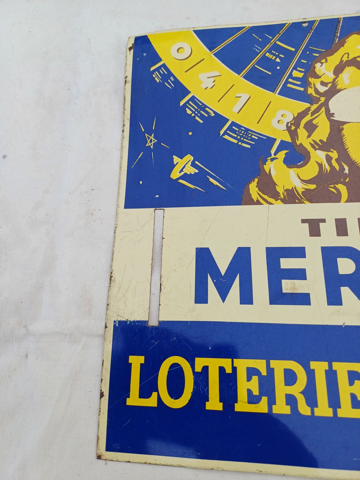 Plaque Tole Pub National Lottery G De Andreis Sa Marseille photo furniture