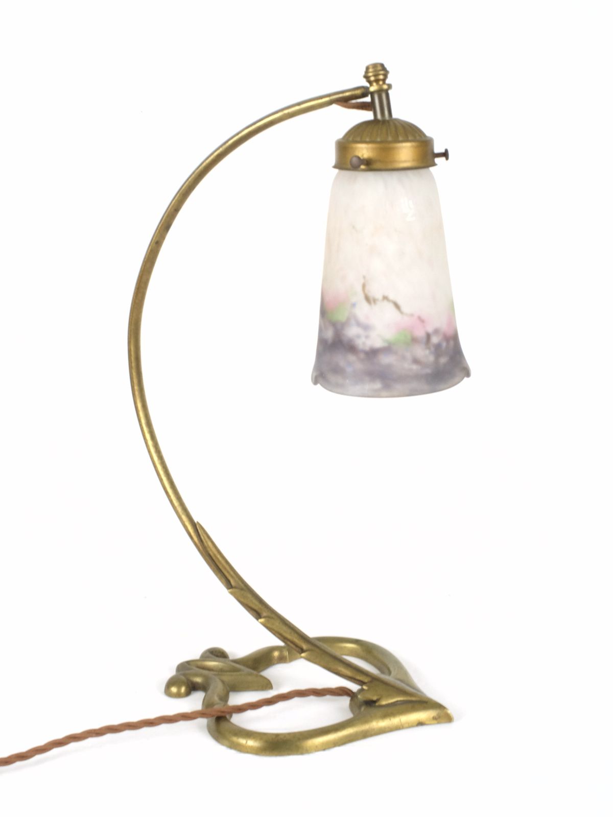 An Art Nouveau Muller Frères Lamp photo for sale