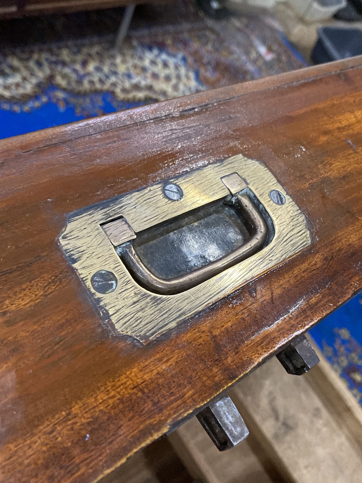 Camphor Wood 19th Century Military Campaign Trunk (England, Circa 1850) photo buy