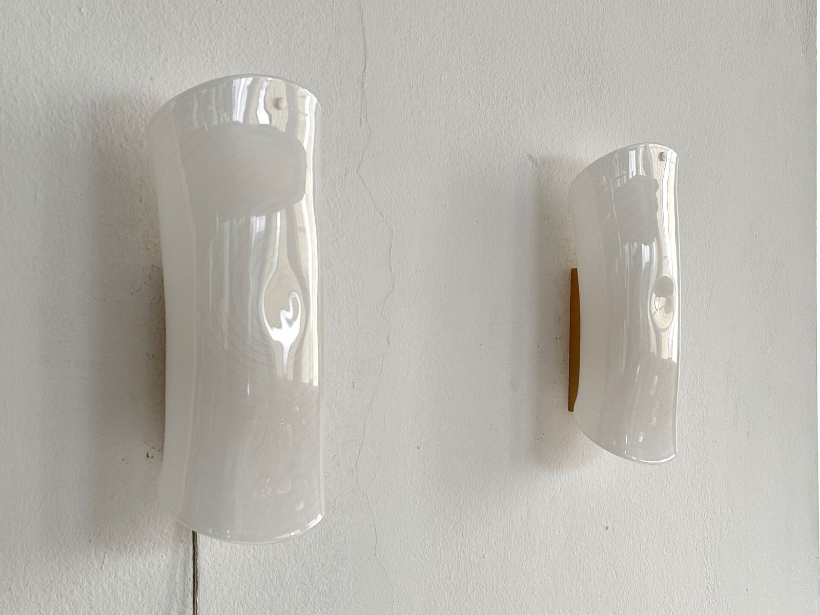 Italian Mid Century Wall Sconces In Murano Glass And Brass By La Murrina, 1980s photo Lighting