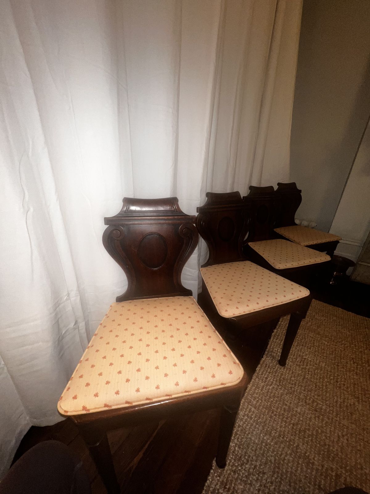 A Set Of Four George IV Mahogany Hall Chairs, Circa 1825 photo 450.0