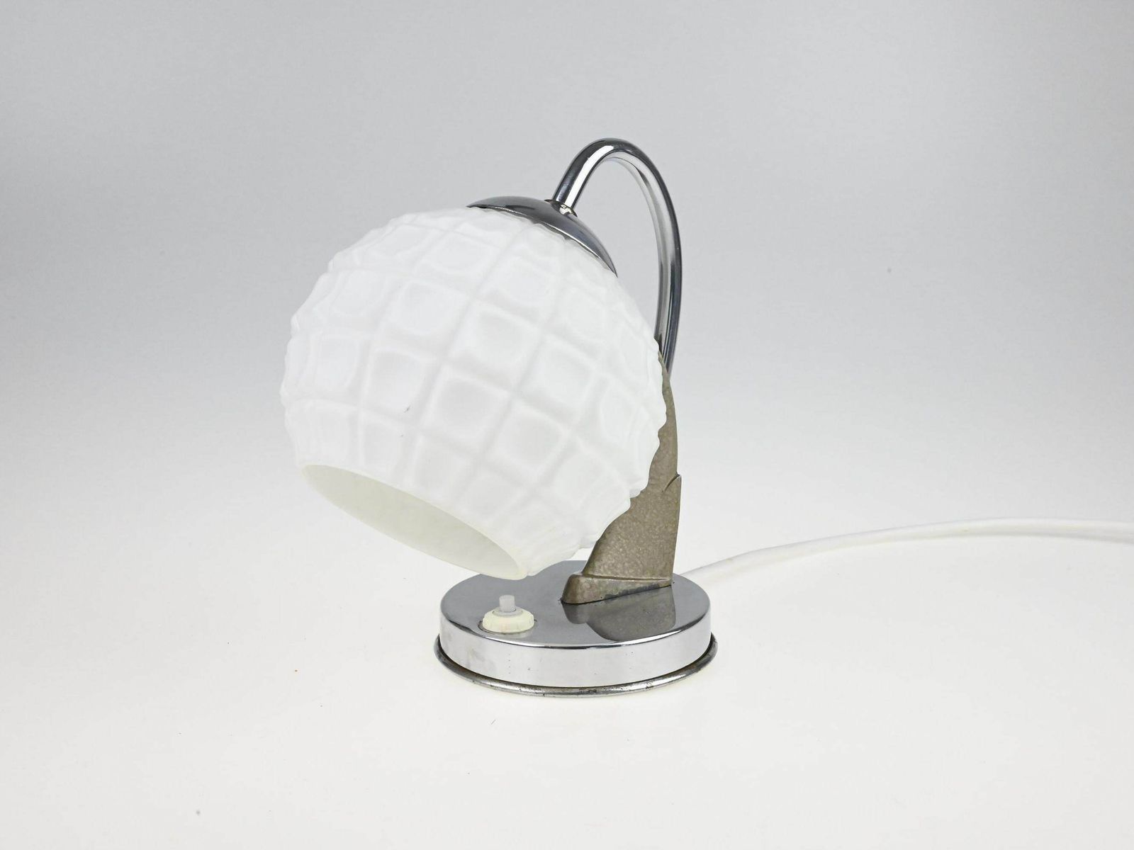 Bauhaus Table Lamp, Vintage Chrome Lamp, Antique Lighting, Mid Century Desk Lamp, Table Lamp, Desk Lamp, Bedside Lamp, Mid Cenutry Lamp photo Lighting