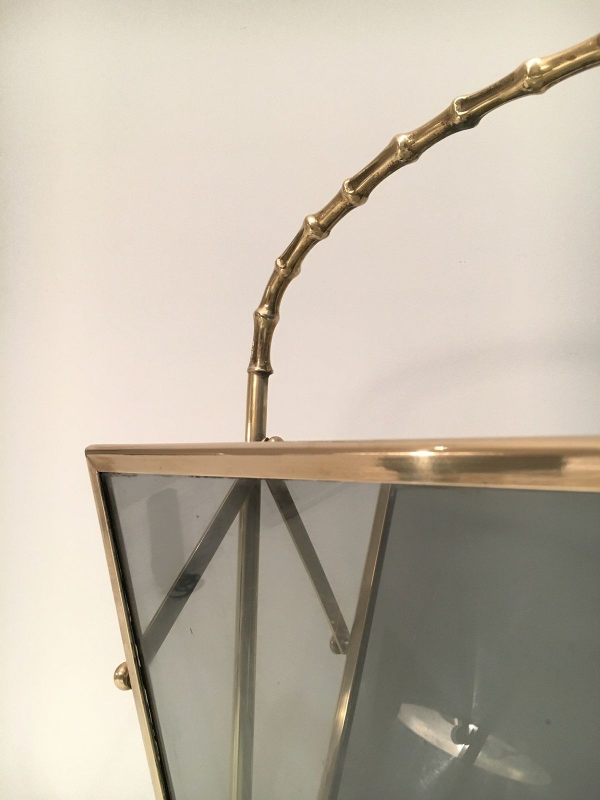 Faux Bamboo Style Magazine Rack In Brass From Maison Baguès photo Home Decor