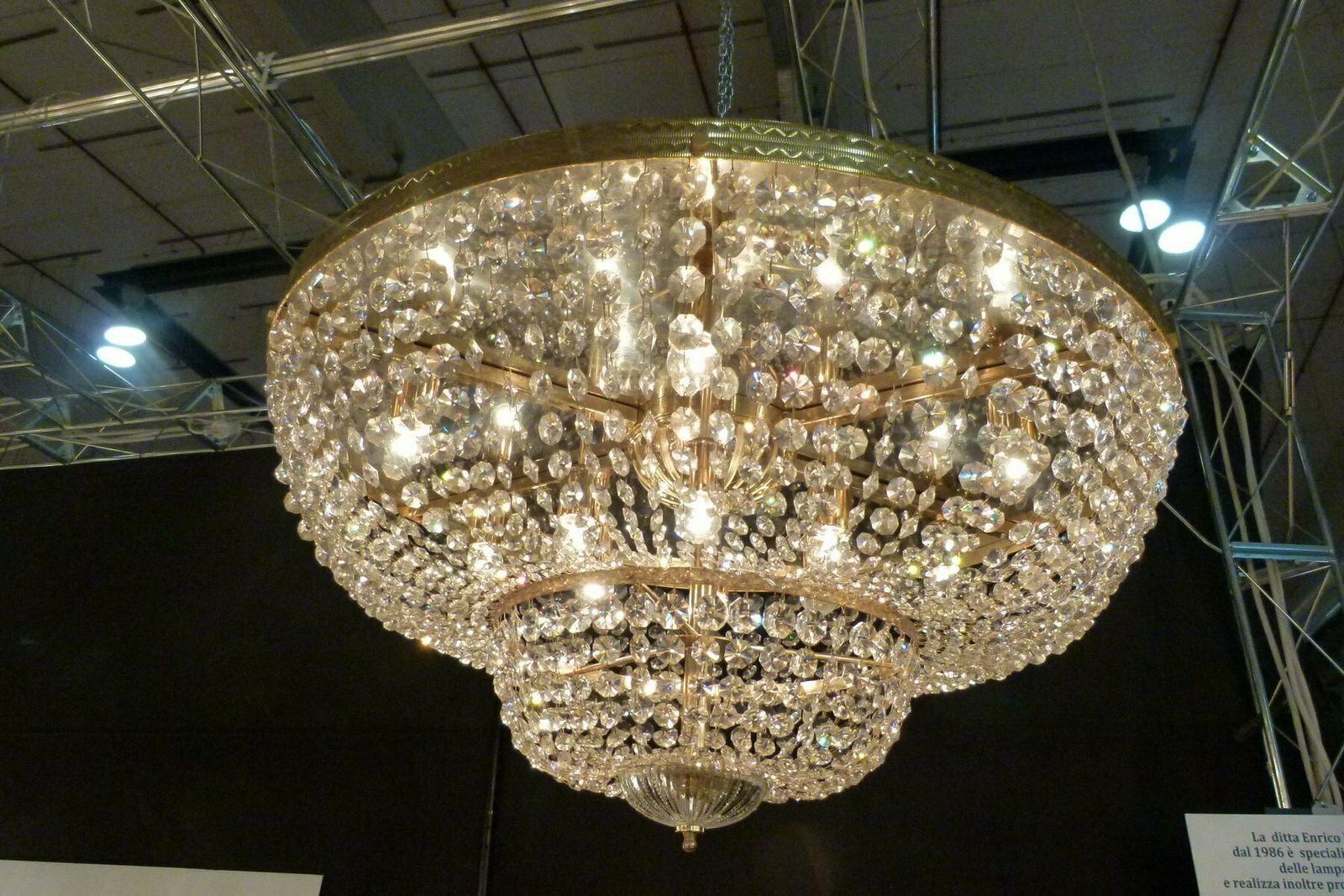 Chandelier With Swarovsky, 1980s