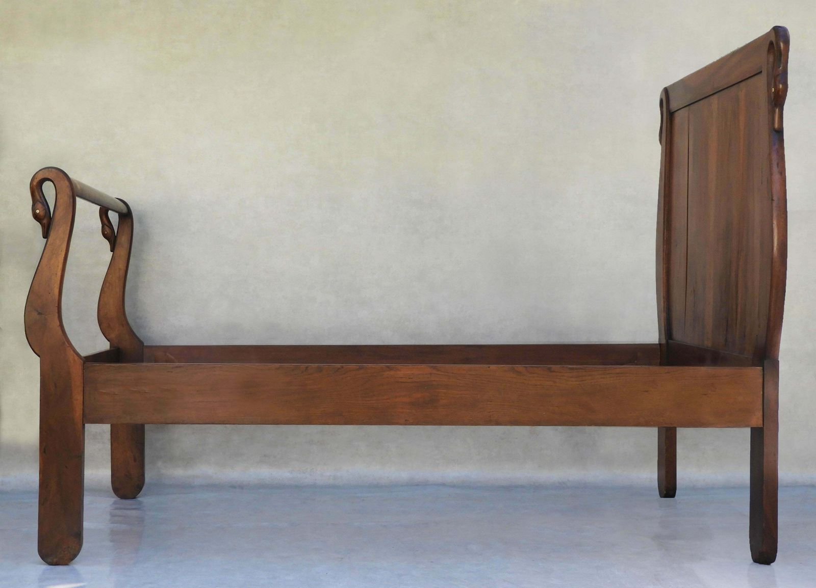 Antique 'Swan Neck' Bed C1900 France photo for sale