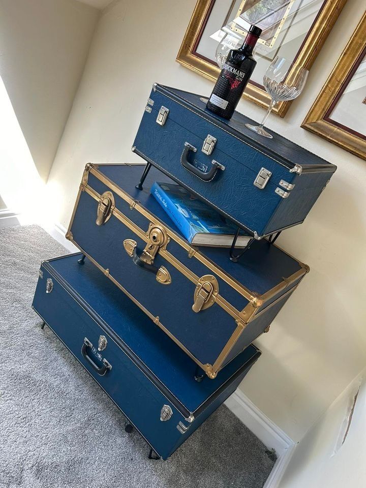 Quirky Nest Of Traveller’s Trunk Tables. photo vinterior