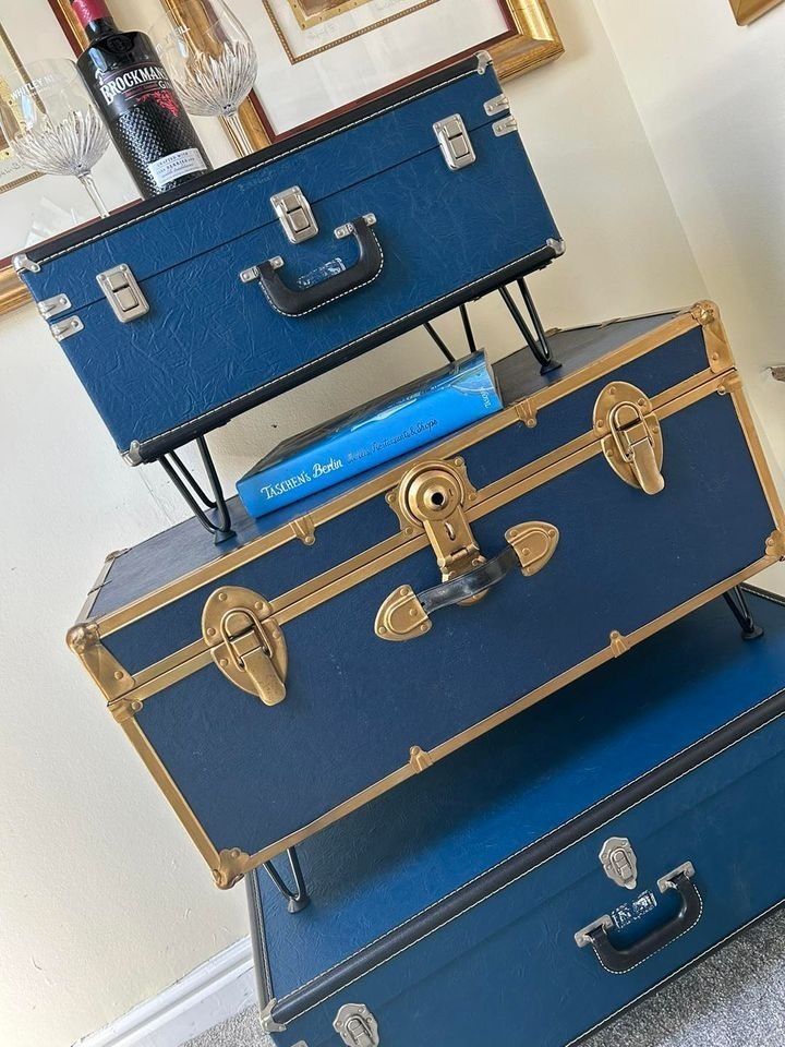 Quirky Nest Of Traveller’s Trunk Tables. photo 199.0