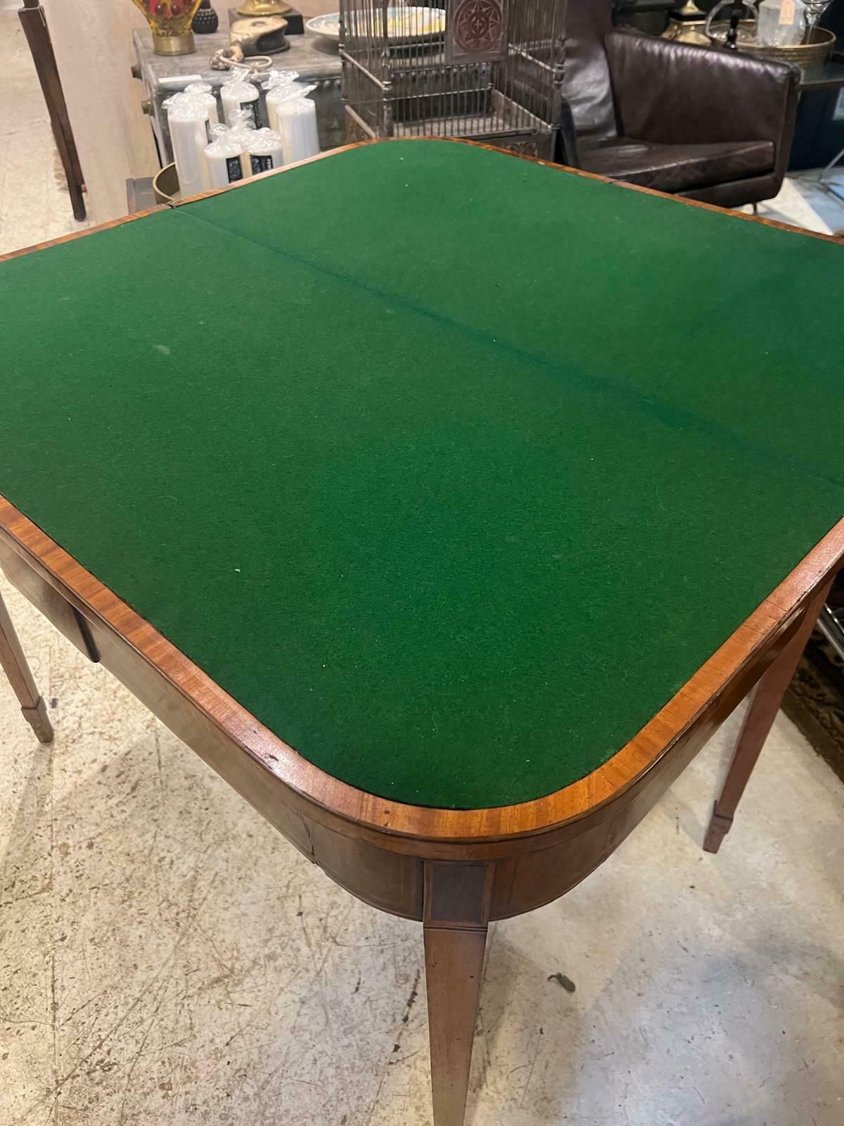 Mahogany Georgian Gaming Table photo for sale