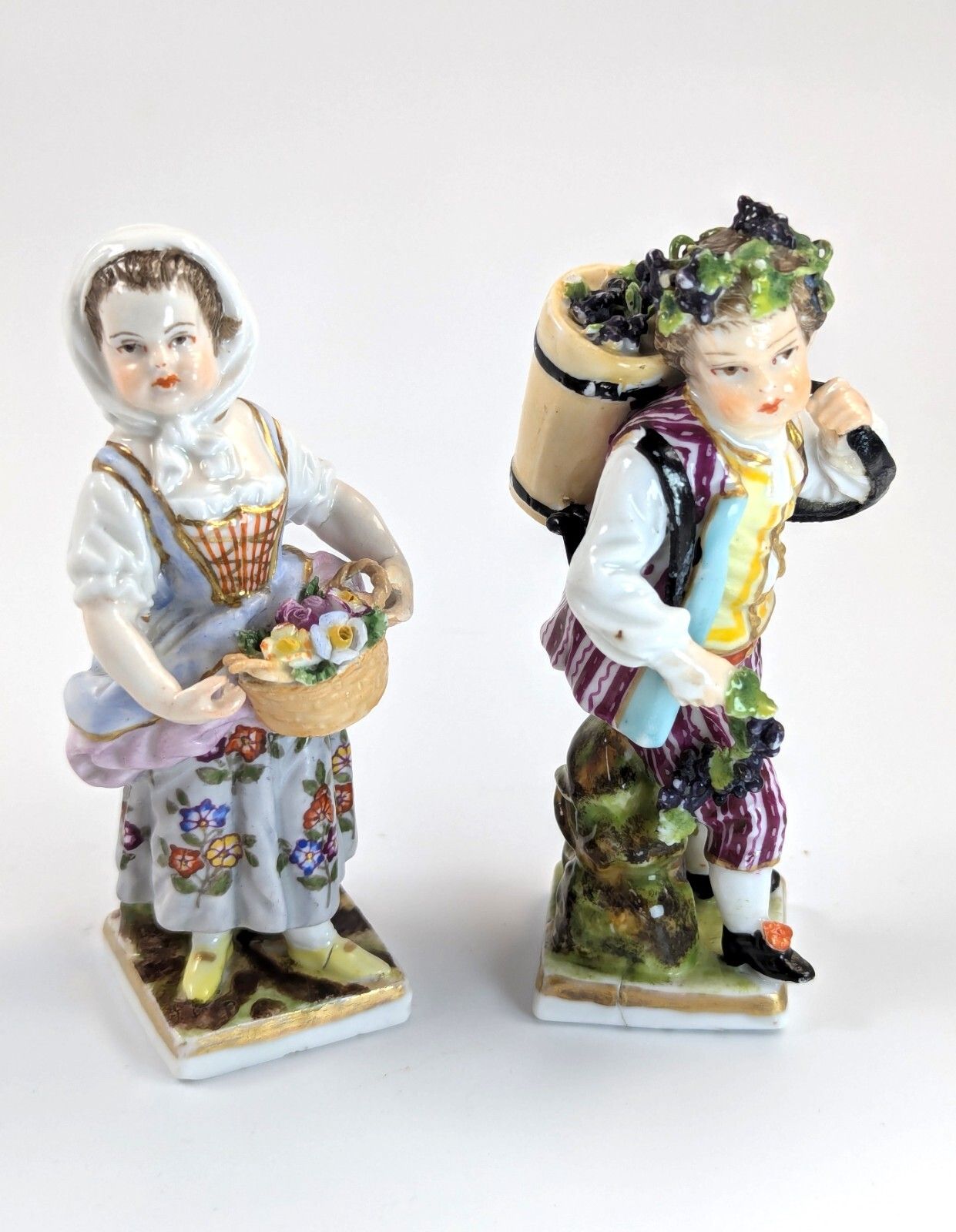 Antique Porcelain Figurines Of Children, Helena Wolfsohn, C. 1880. photo 400.0