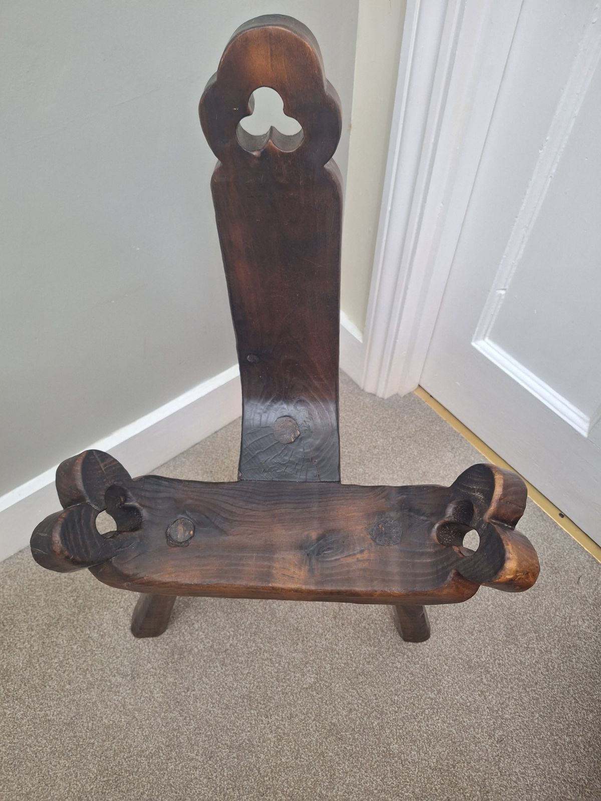 Vintage Baroque Spanish Birthing Chair photo vinterior