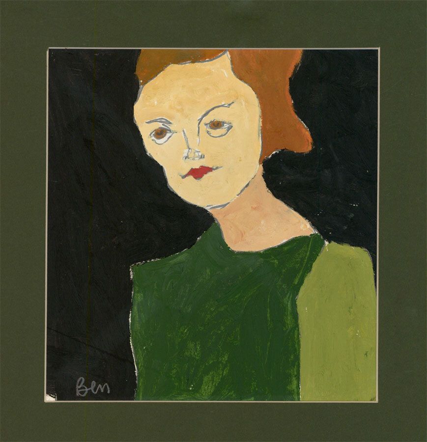 Ben Carrivick Contemporary Oil, The Green Dress photo furniture