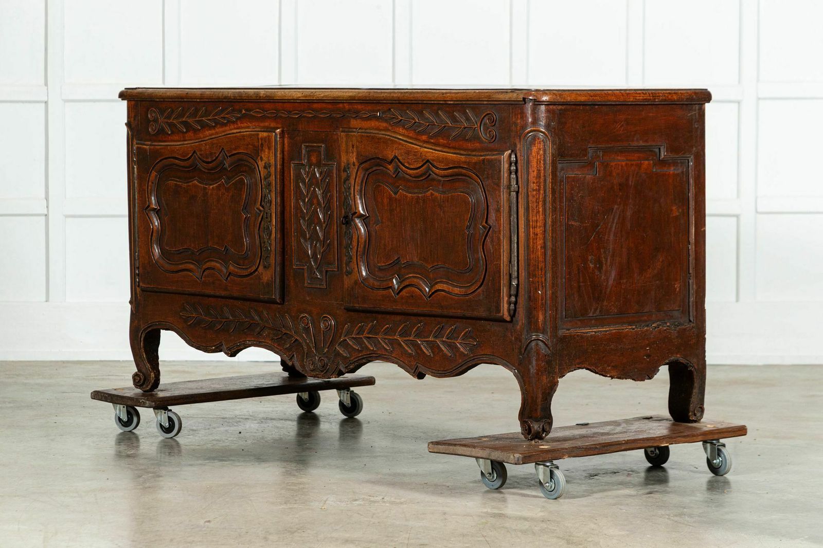 18thc French Carved Walnut Marriage Buffet photo 4198.0