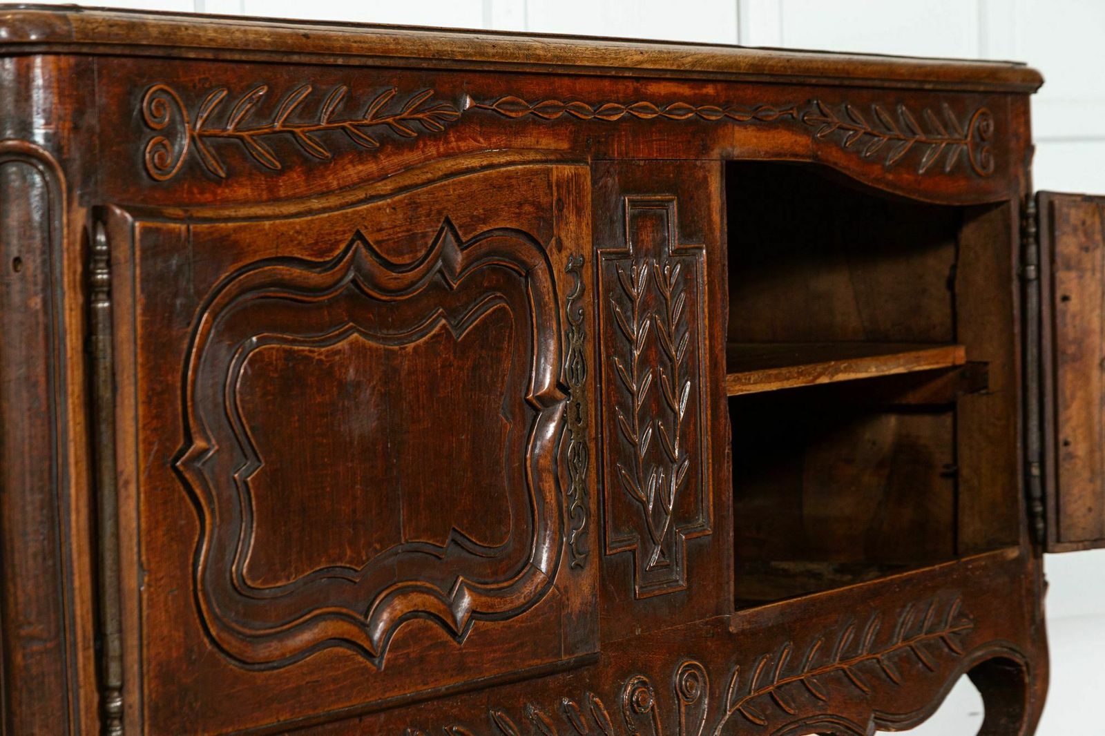 18thc French Carved Walnut Marriage Buffet photo buy